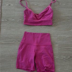 Women's Pink Lululemon Set
